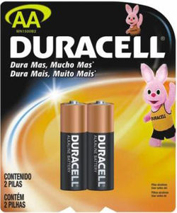 PILHA ALCALINA AA DURACELL C/2