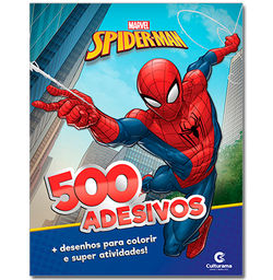 LIVRO PARA LER PINTAR BRINCAR HOMEM ARANHA + 500 ADESIVOS