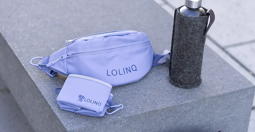 Crossbody Bag mit Faltnapf im Set