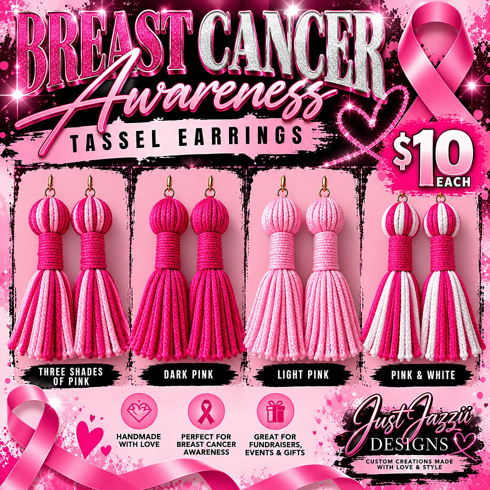 Thumbnail: Breast Cancer Awareness earrings