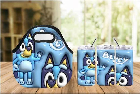 Thumbnail: Kid lunch tote & 12 oz tumbler set 