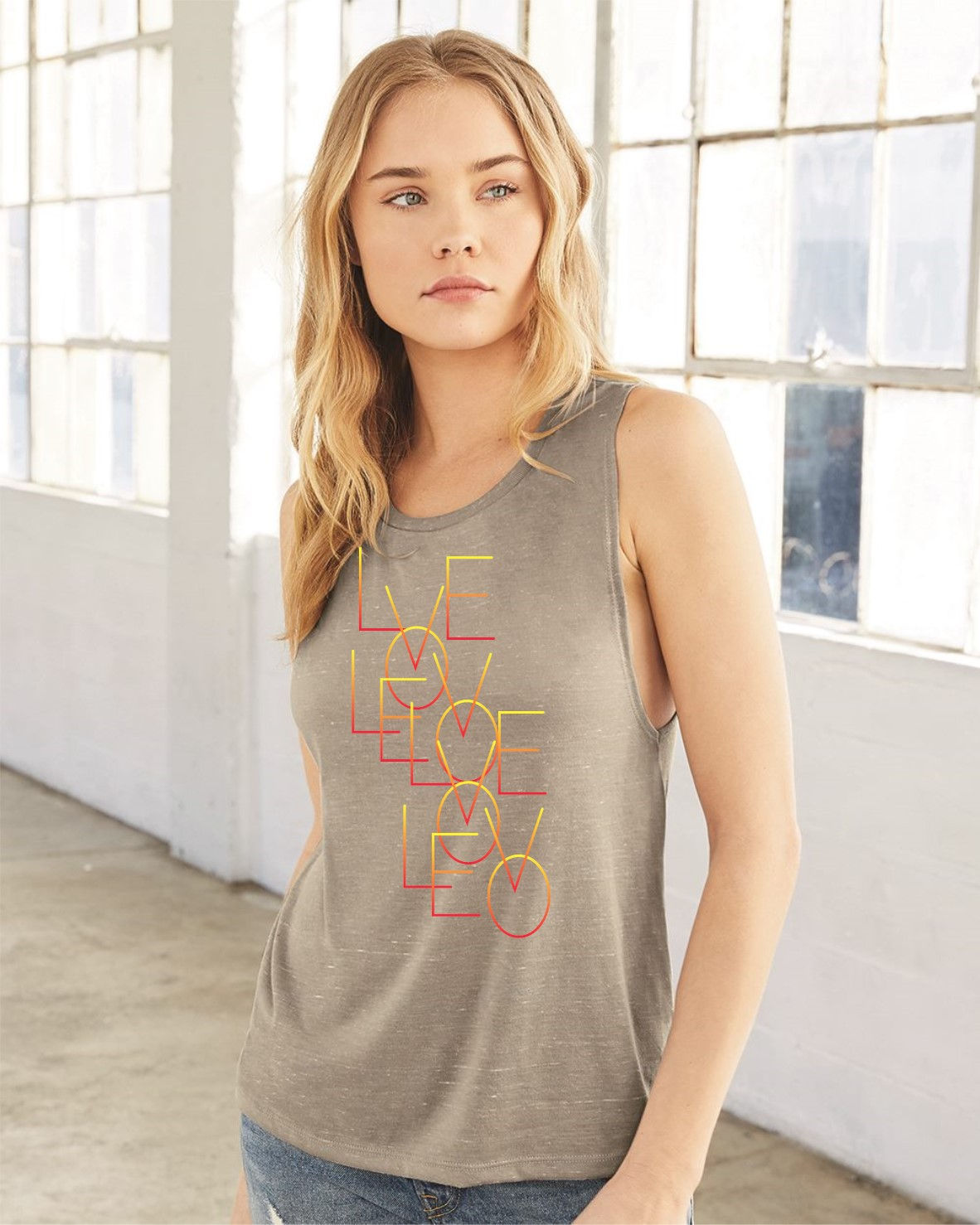 Love, Love Muscle Tank - Vintage Bella+Canvas BC8803