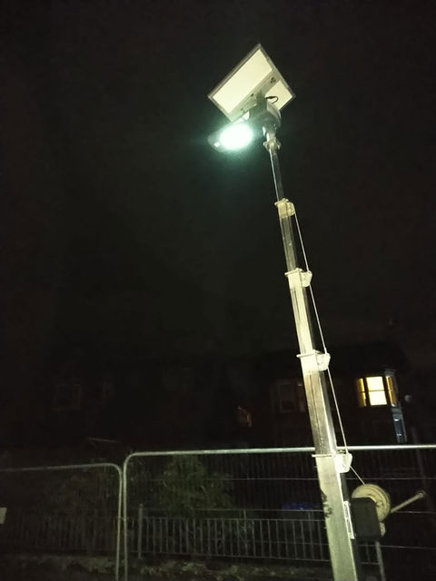 solar panel street lights
