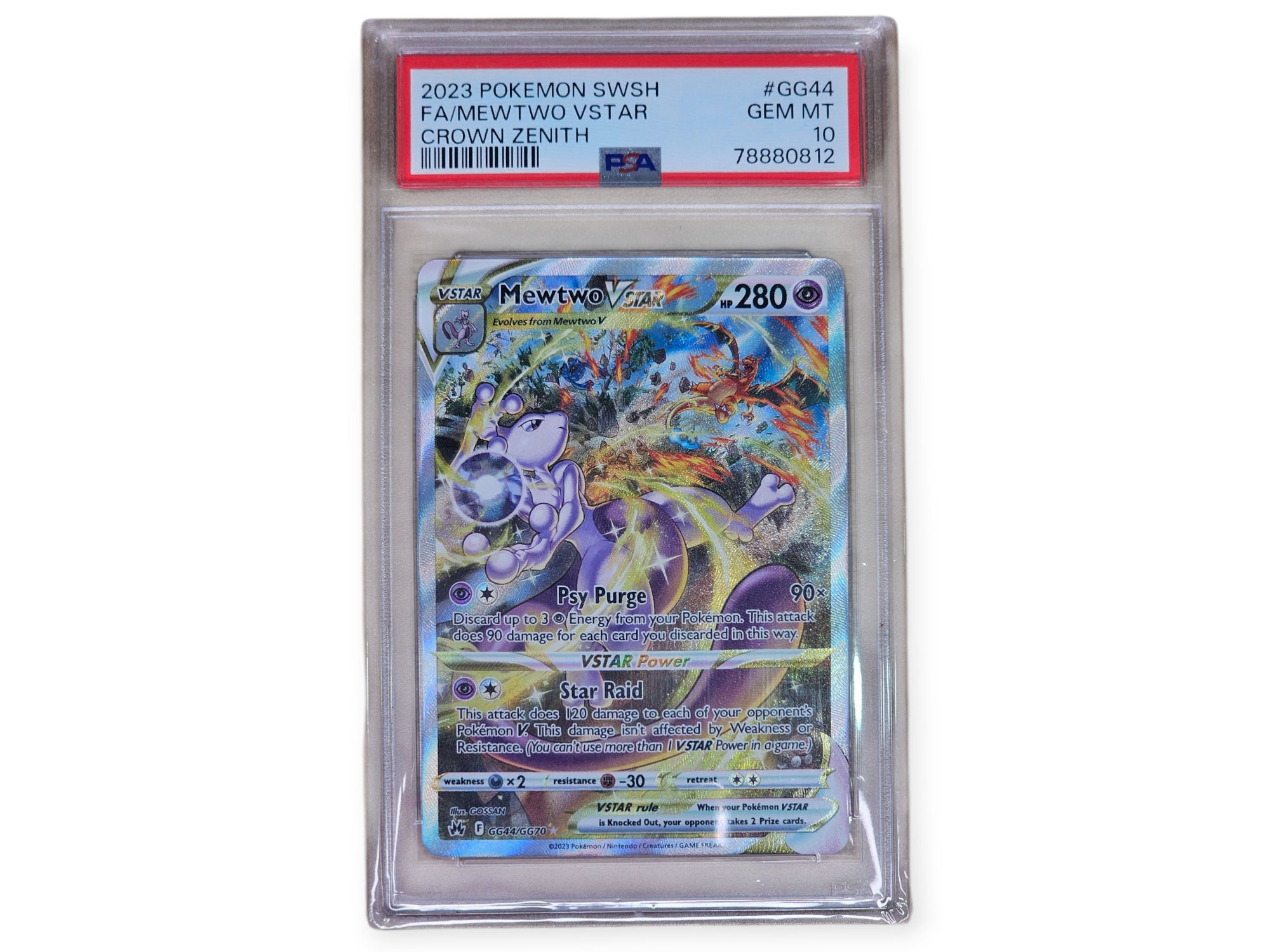 Pokémon TCG: Mewtwo VSTAR GG44/GG70 PSA 10