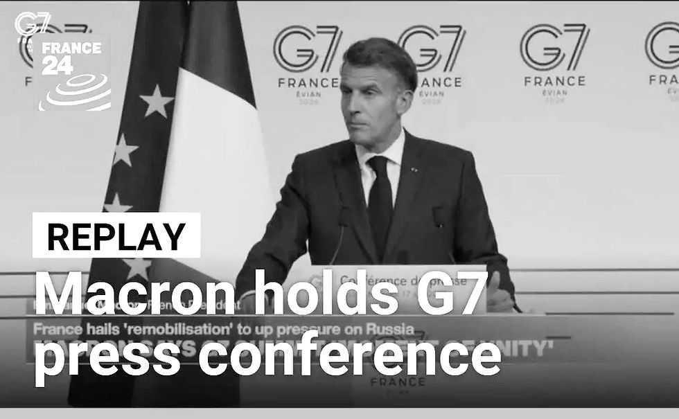 Macron holds press conference as G7 summit comes to an end - June 17, 2026