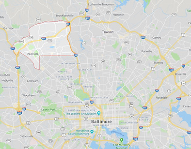 Pikesville Map - Baltimore County, Maryland