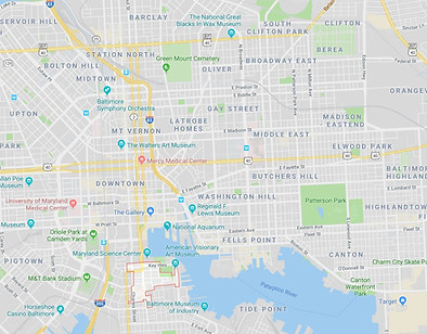 Federal Hill Map - Baltimore City, Maryland