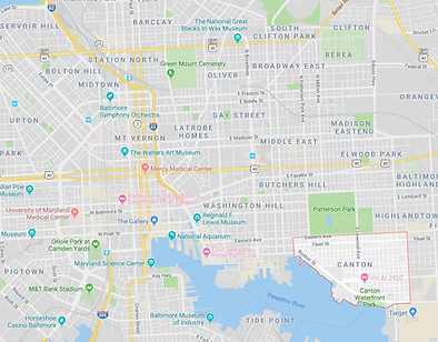 Canton Map - Baltimore City, Maryland
