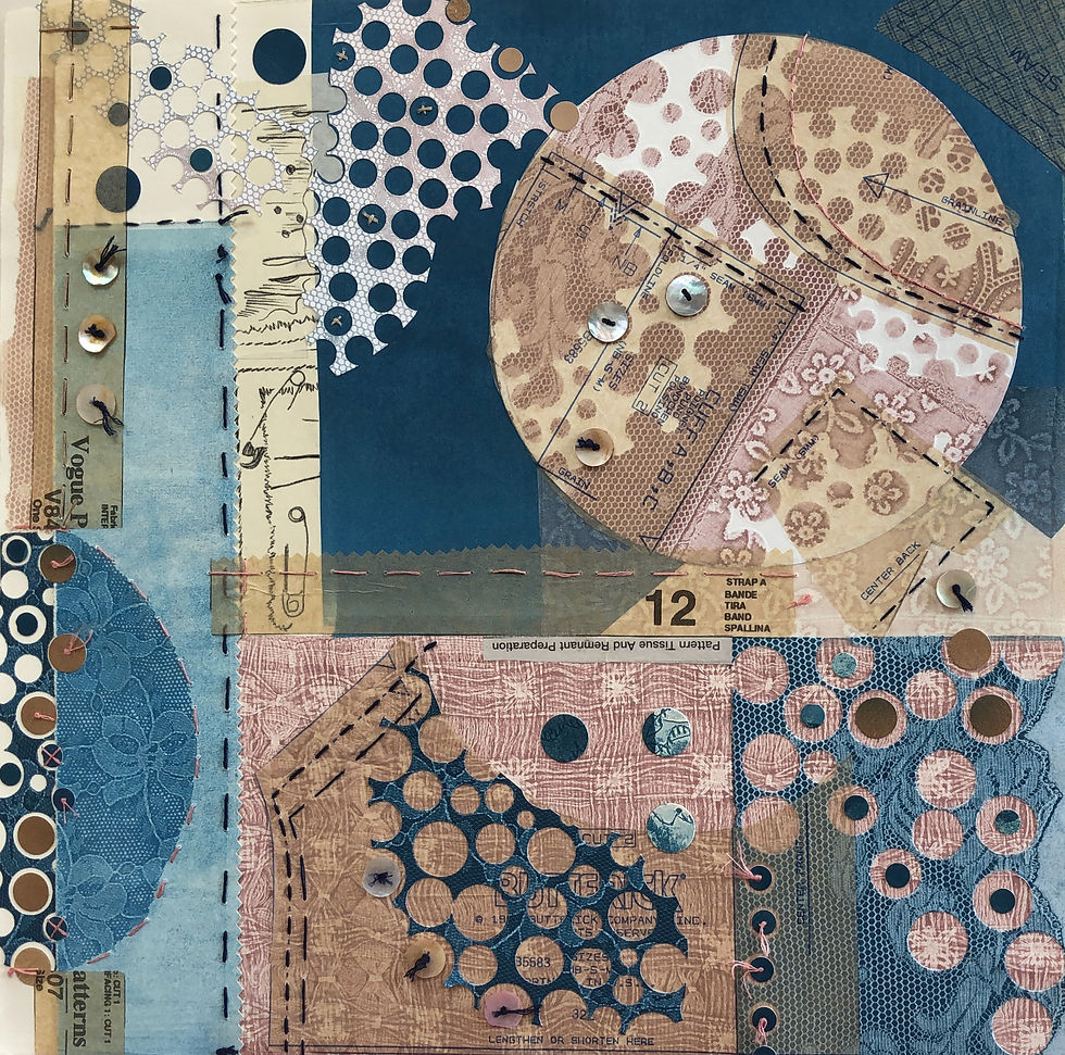 Original Print Collage using mixed media