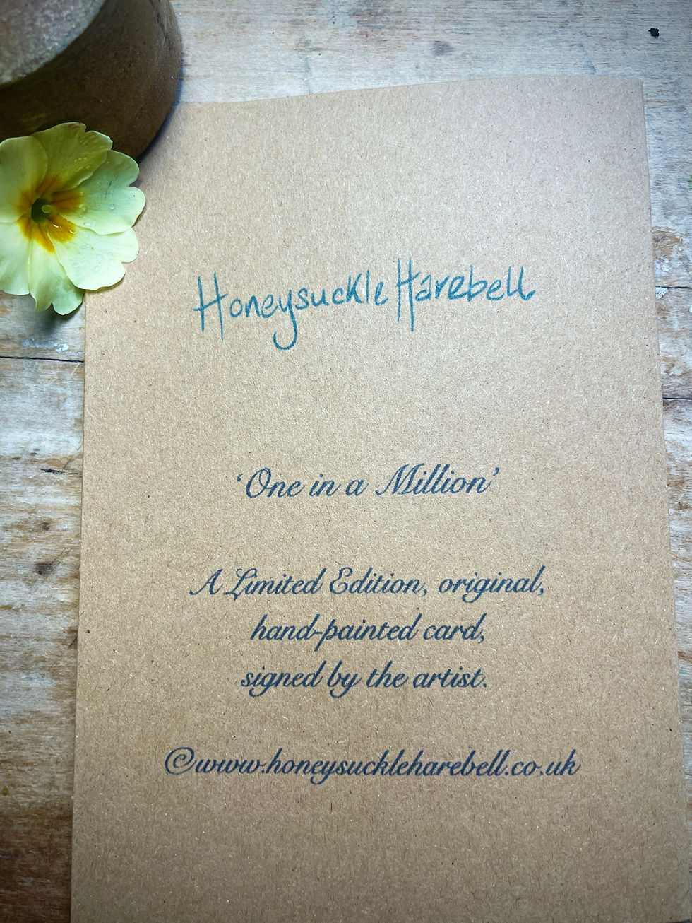 Thumbnail: 'One in a Million' Limited edition hand painted card