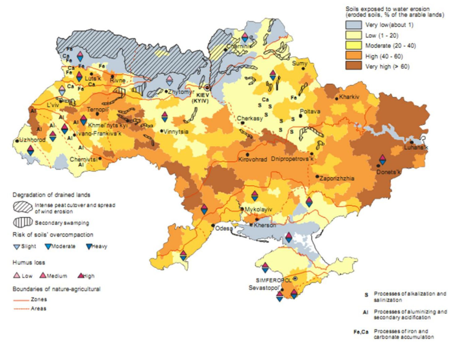 Карта ресурсов украины