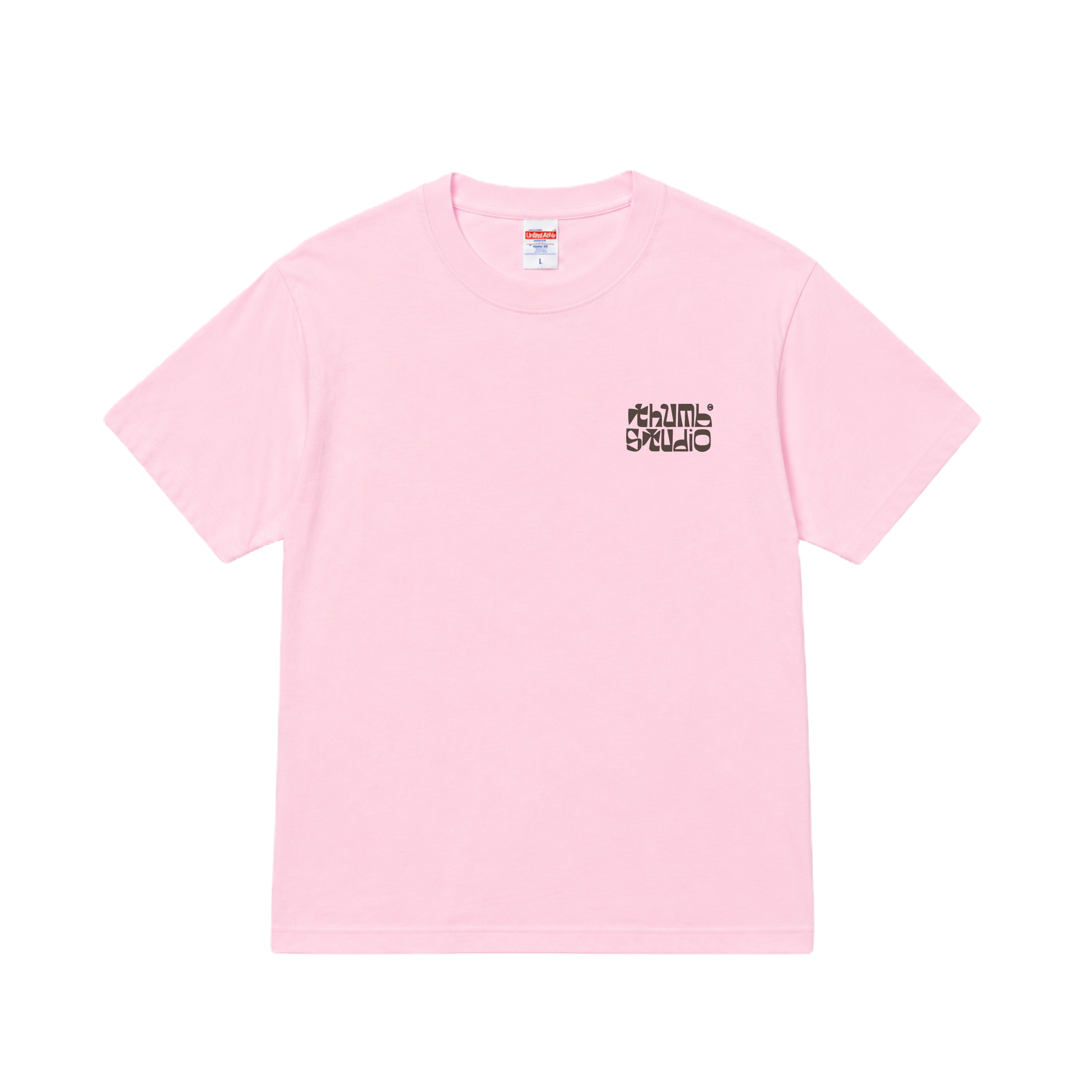 thumb studio logo T-shirt (Light Pink)