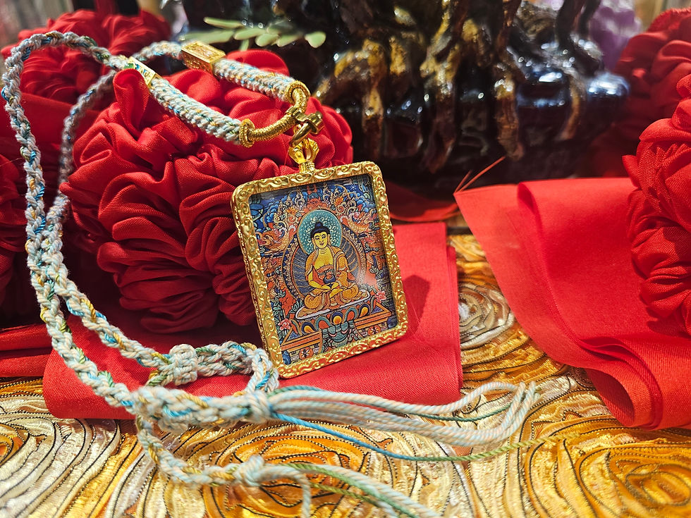 Thumbnail: Medicine Buddha Pendant - Lapis Lazuli