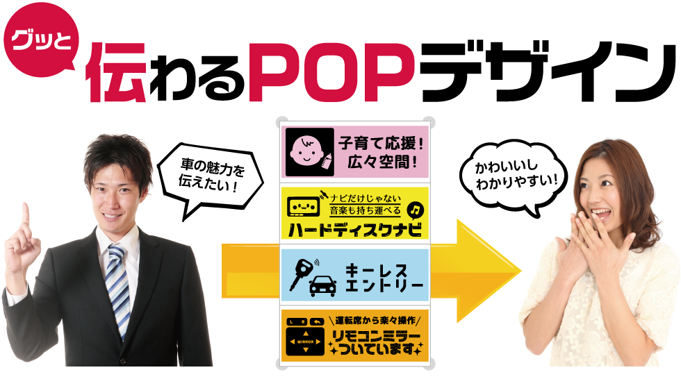 グッと伝わるPOPデザイン