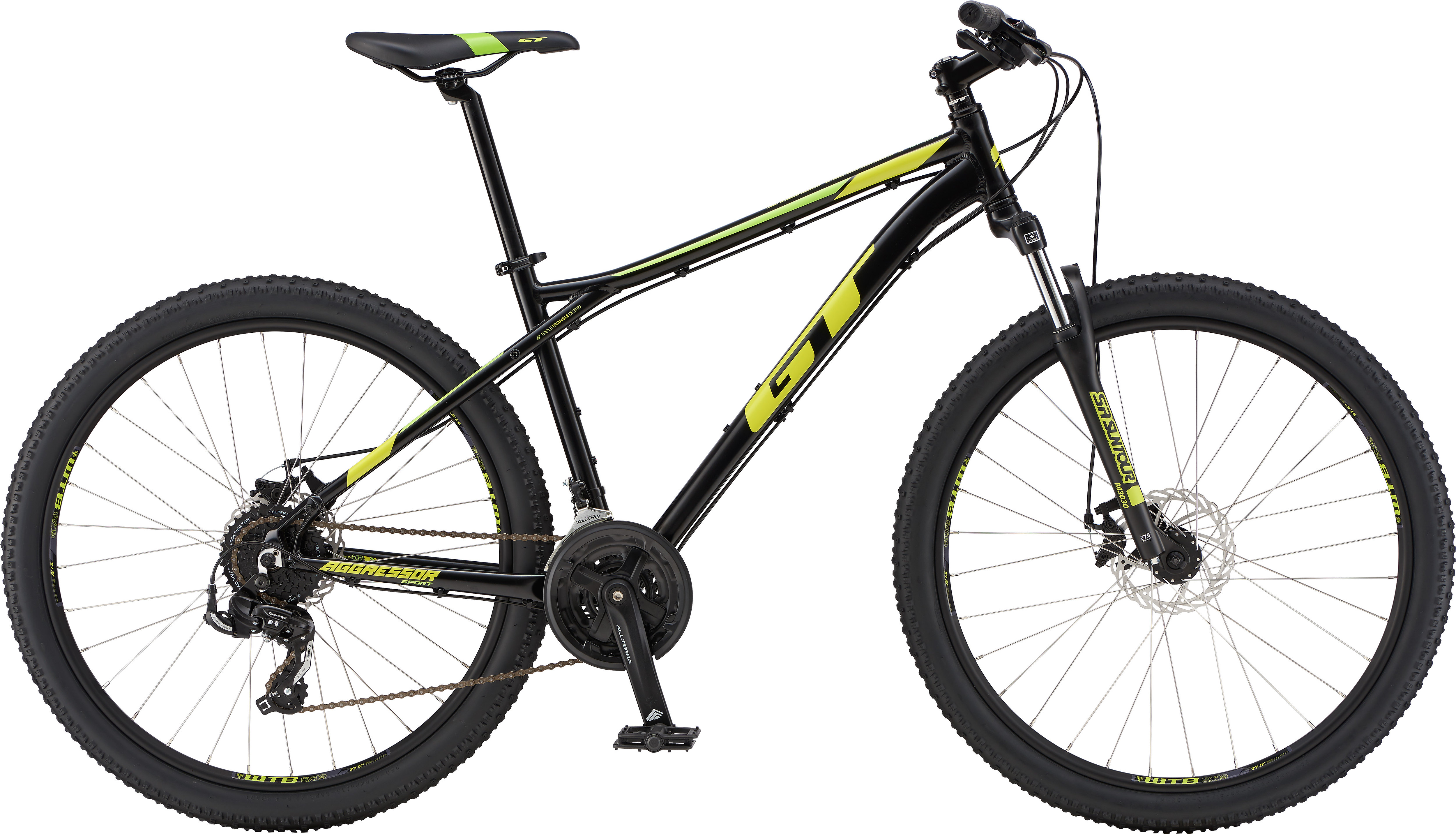 Gt Aggressor Sport Black 2019 Hardtail Mountain Bike Grip Cycles