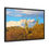 Thumbnail: Arizona Saguaro Winter Sculptures Canvas Print, Cotton Fabric Walnut/Black Frame