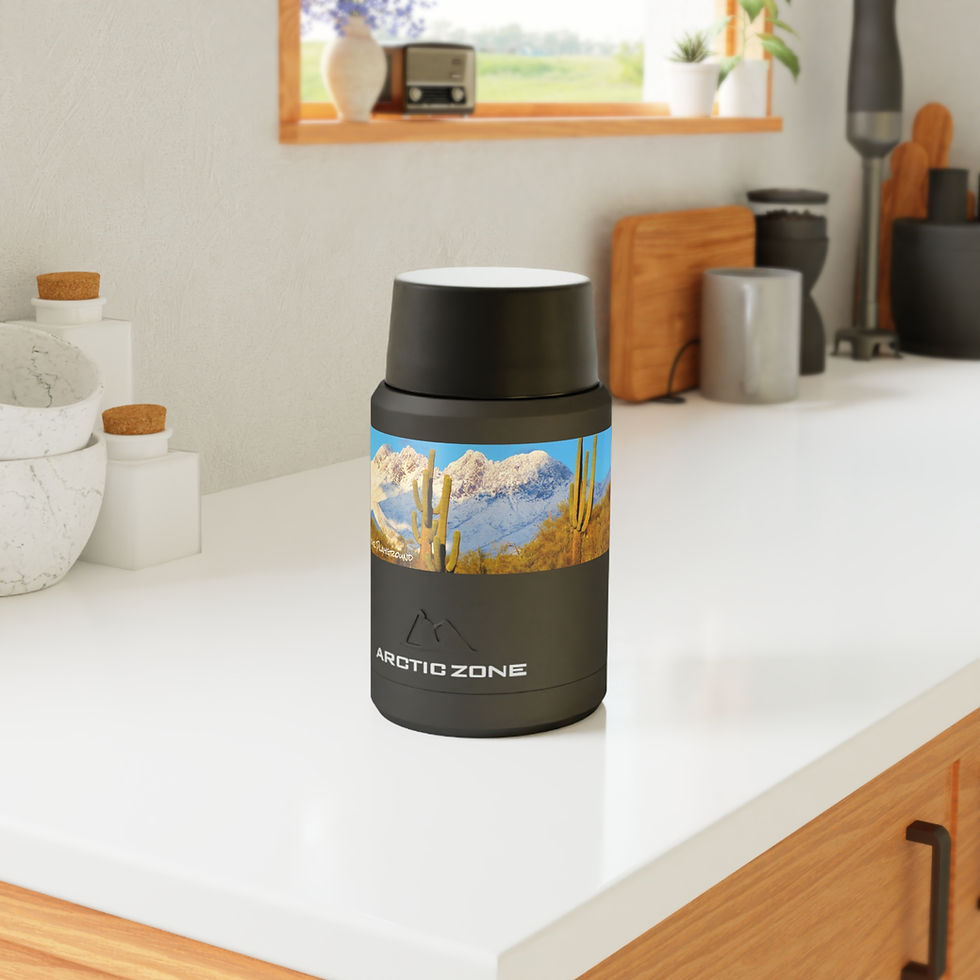 Thumbnail: Copper Insulated Stainless Steel Thermos Food Jar, Arizona Landscape Scene HU 22