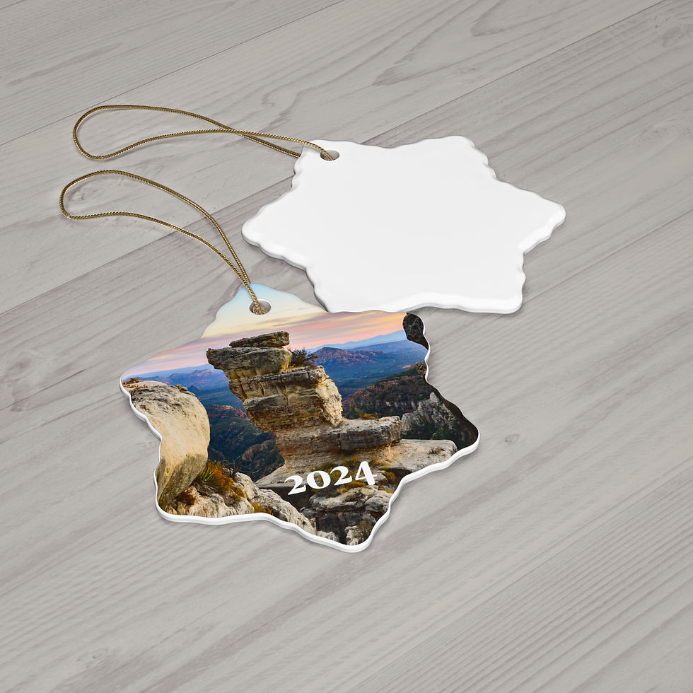 Thumbnail: 2024 Arizona Mogollon Rim Ornament; Glossy Ceramic Exclusive; by ADVENTURE iDIAZ