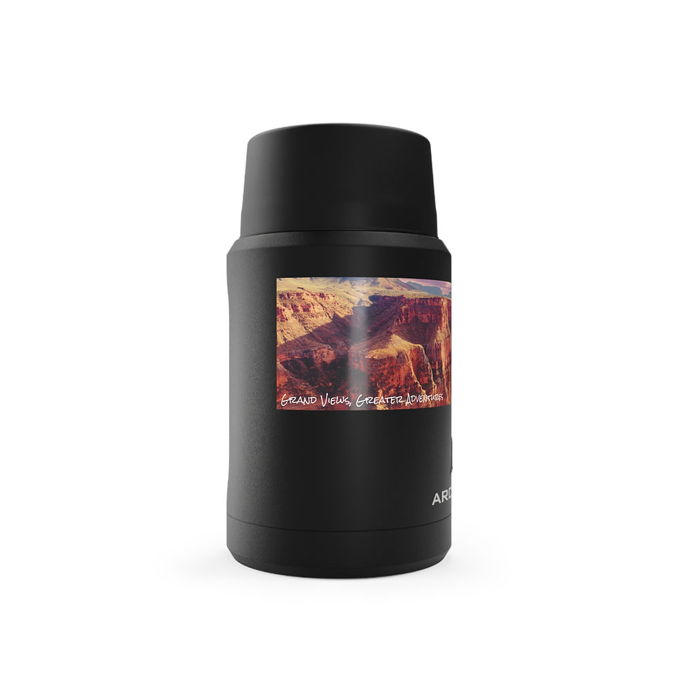 Thumbnail: Copper Insulated Stainless Steel Thermos Food Jar, Arizona Landscape Scene (GCW)