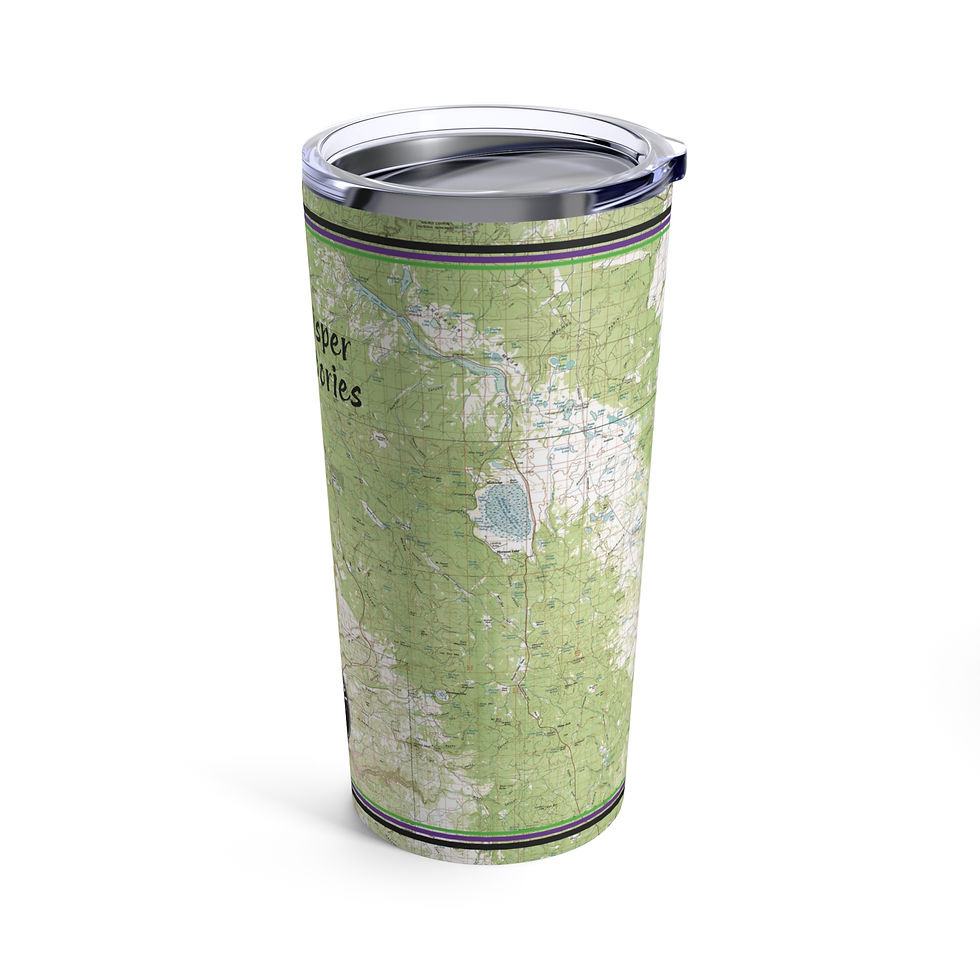 Thumbnail: "Maps Whisper Endless Stories" Arizona Topographic Stainless Steel Tumbler 20oz