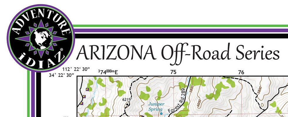 Thumbnail: Arizona off road trails map, Battle Flat Arizona off road trails map, Arizona ohv trails map