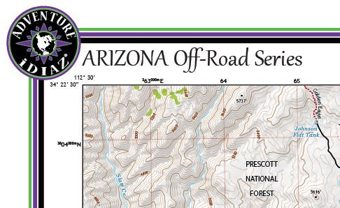 Thumbnail: Arizona off road trails map, Battleship Butte Arizona off road trails map, Arizona ohv trails map