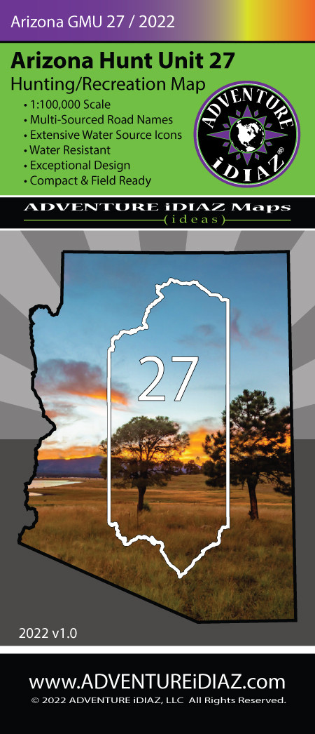 Arizona Hunting Unit 27 Map A - A23beb 5bf5726e12974df5923ca19293d08ab6~mv2