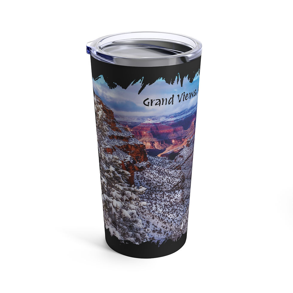 Thumbnail: "Grand Views, Greater Adventures" Arizona Landscape Stainless Steel Tumbler 20oz