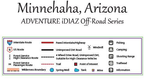 Thumbnail: Arizona off road trails map, Minnehaha Arizona off road trails map, Arizona ohv trails map
