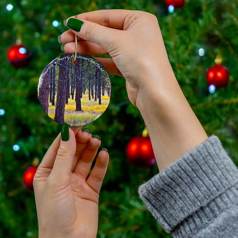 Thumbnail: 2024 AZ Ponderosa Pillars Ornament Glossy Ceramic Exclusive by ADVENTURE iDIAZ