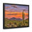 Thumbnail: Arizona Landscape Canvas Print - Cotton Fabric, Walnut or Black Frame (HU 20B)