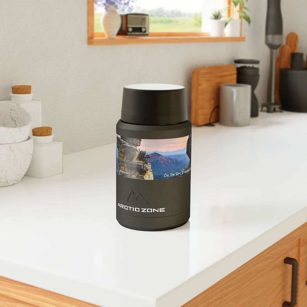 Thumbnail: Copper Insulated Stainless Steel Thermos Food Jar, Arizona Landscape Scene HU 4A