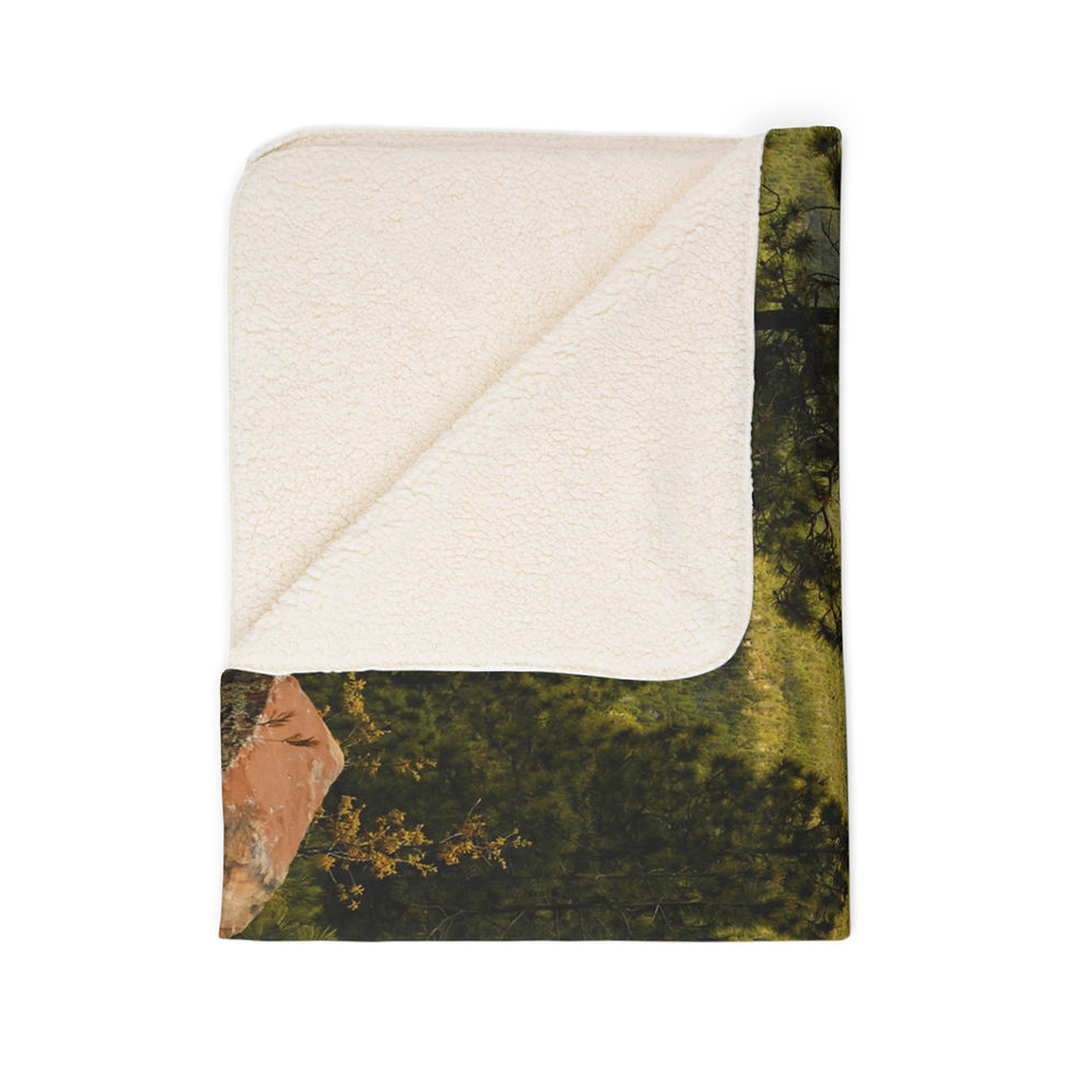 Thumbnail: Arizona Mogollon Rim Fleece Sherpa Blanket