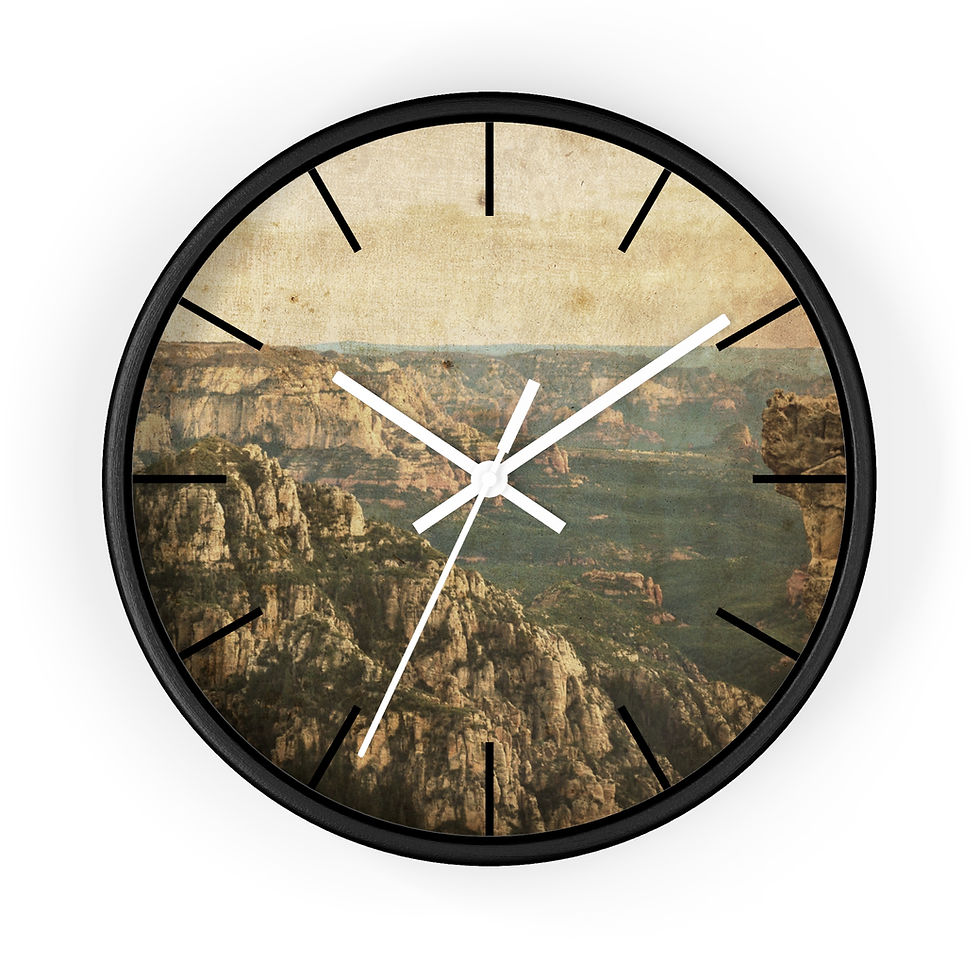 Thumbnail: Arizona Mogollon Rim Wall Clock | Vintage Old Western Style Photography, 150 pgs