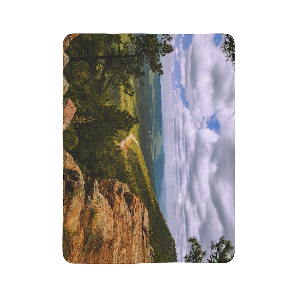 Thumbnail: Arizona Mogollon Rim Fleece Sherpa Blanket