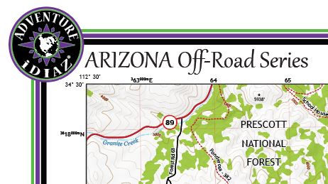 Thumbnail: Arizona off road trails map, Groom Creek Arizona off road trails map, Arizona ohv trails map