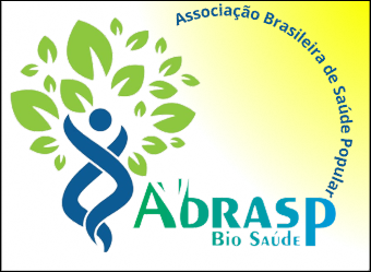 Logotipo ABRASP Bio Saúde com silhueta humana e árvore.