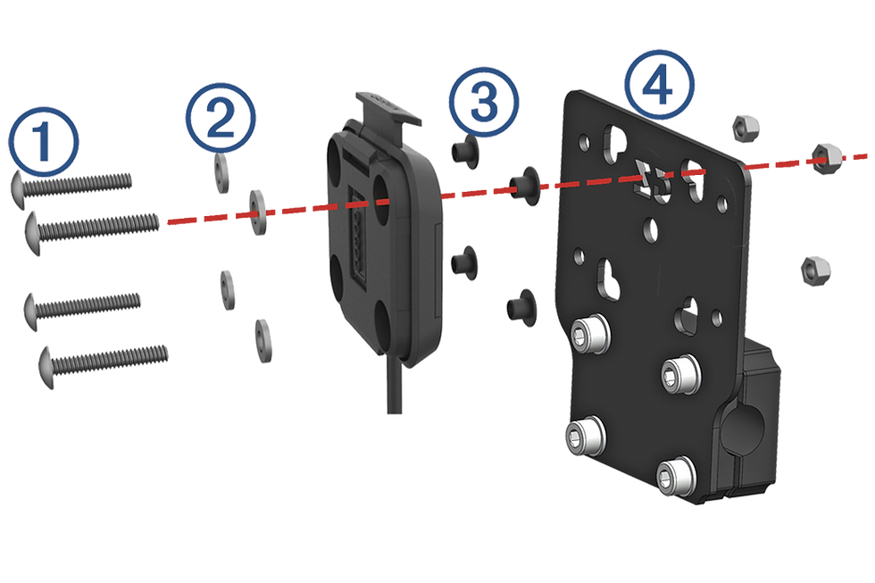 Garmin multimedia display montaggio
