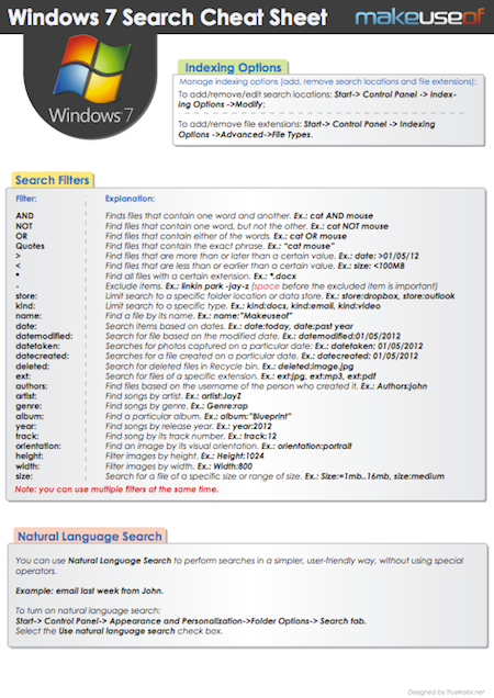 Window 7 Search Cheats