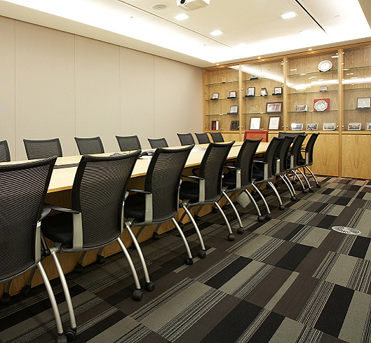 Corporate carpet installation