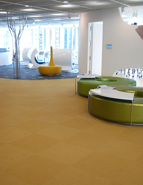 Corporate carpet installation