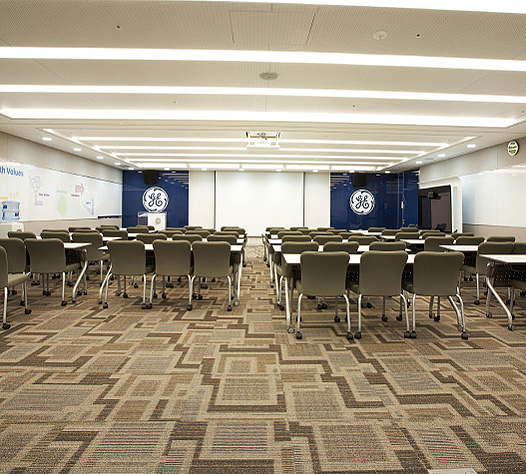 Corporate carpet installation