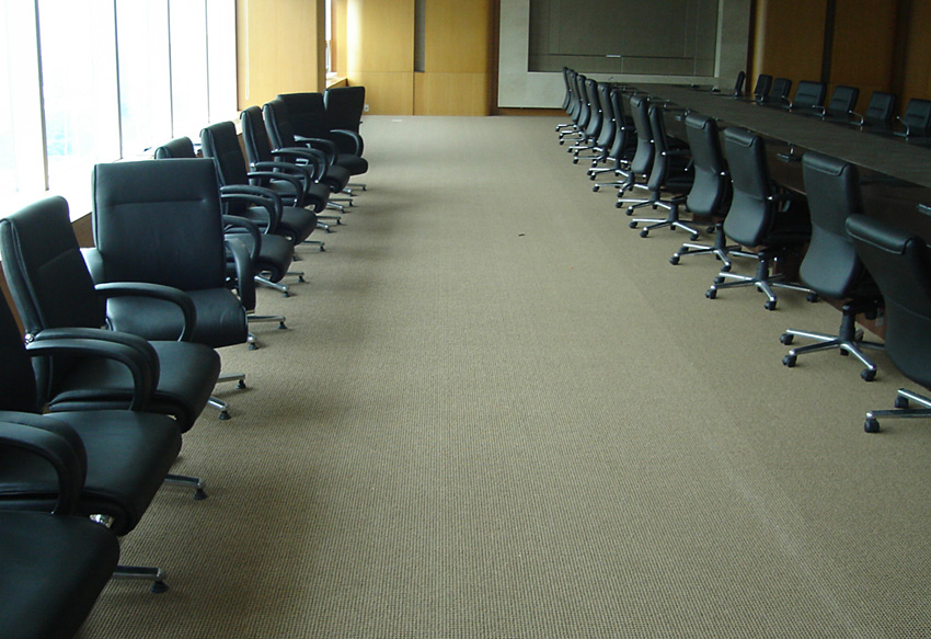 Corporate carpet installation