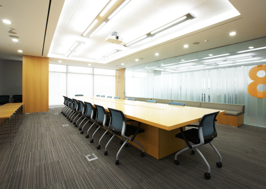 Corporate carpet installation