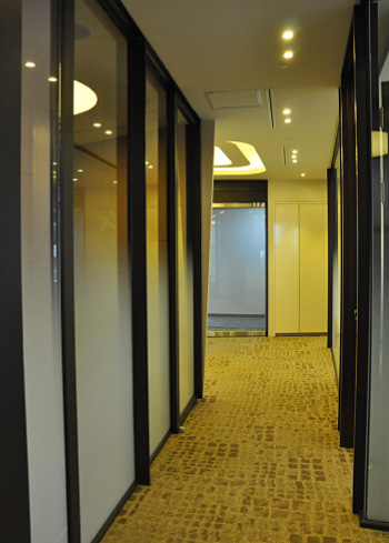 Corporate carpet installation