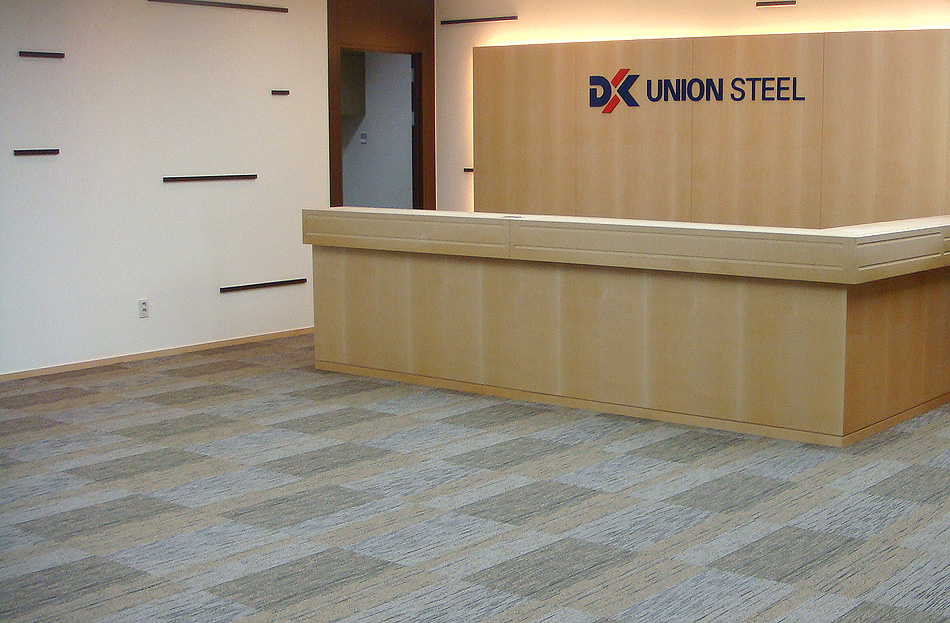 Corporate carpet installation