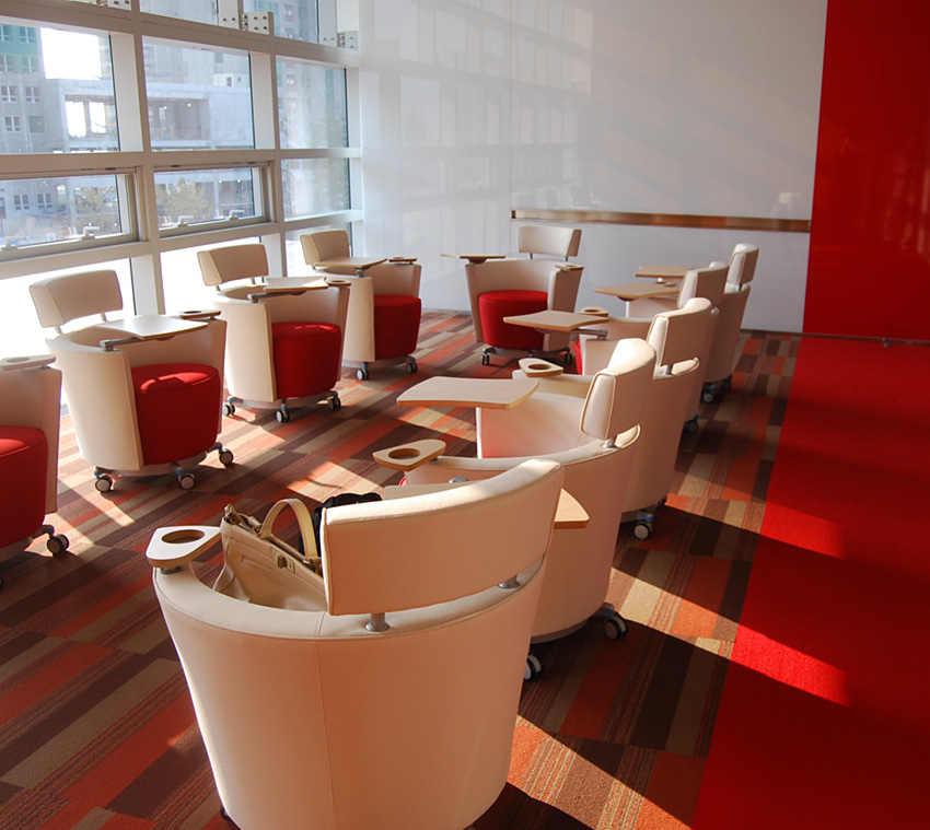 Corporate carpet installation