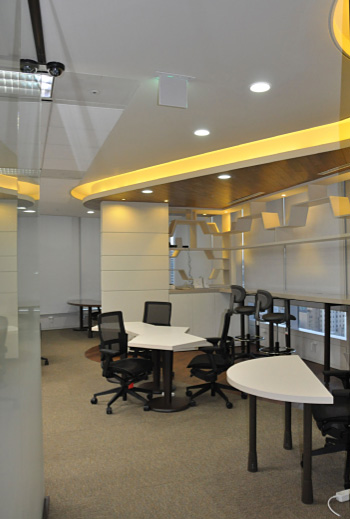 Corporate carpet installation