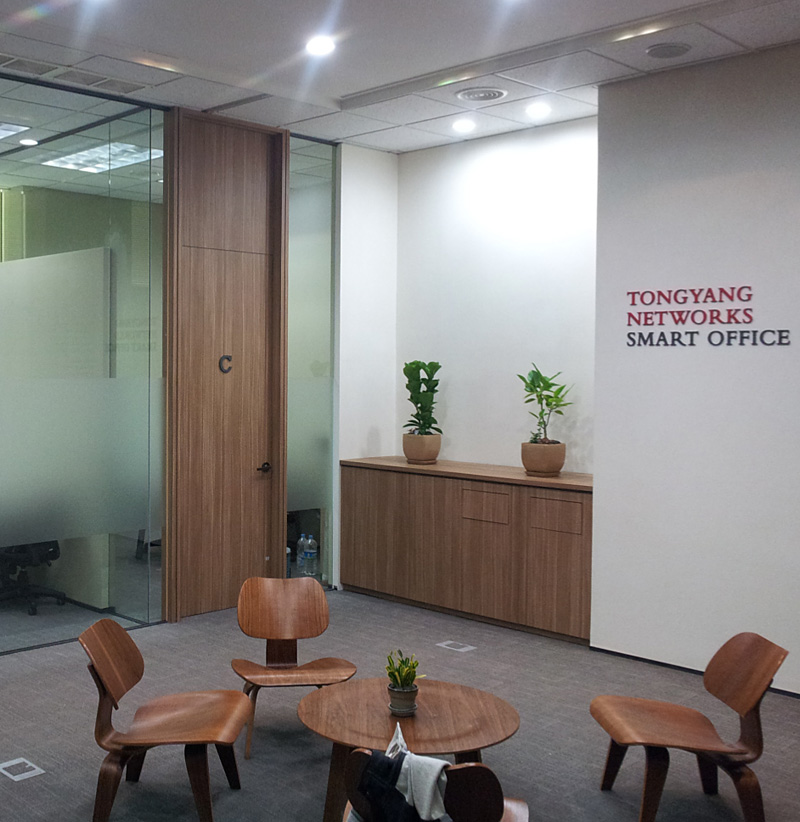 Corporate carpet installation