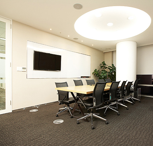 Corporate carpet installation